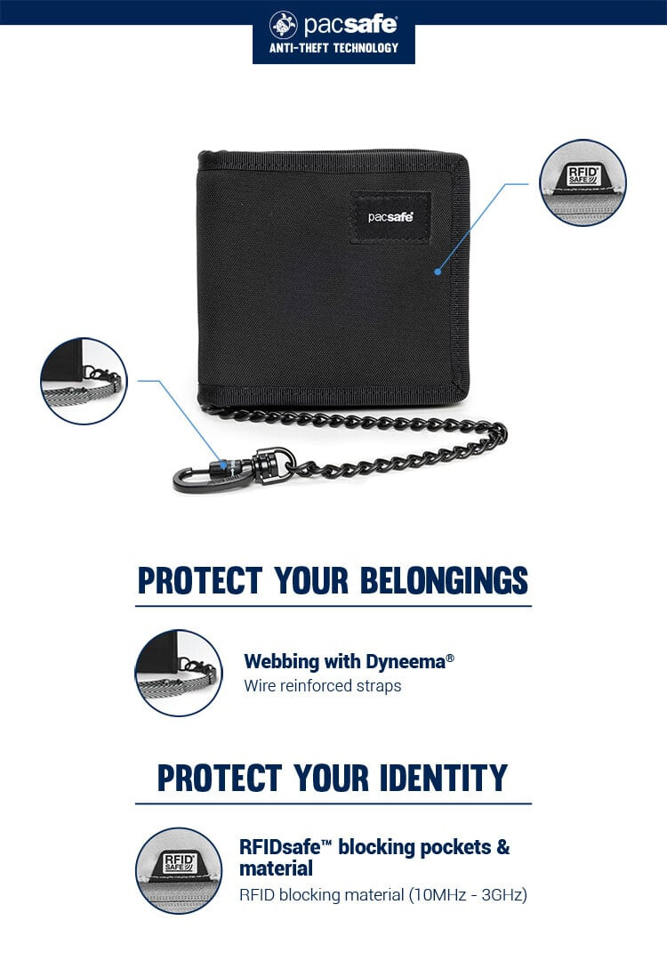 Купить кошелёк с защитой Pacsafe RFIDsafe Z100