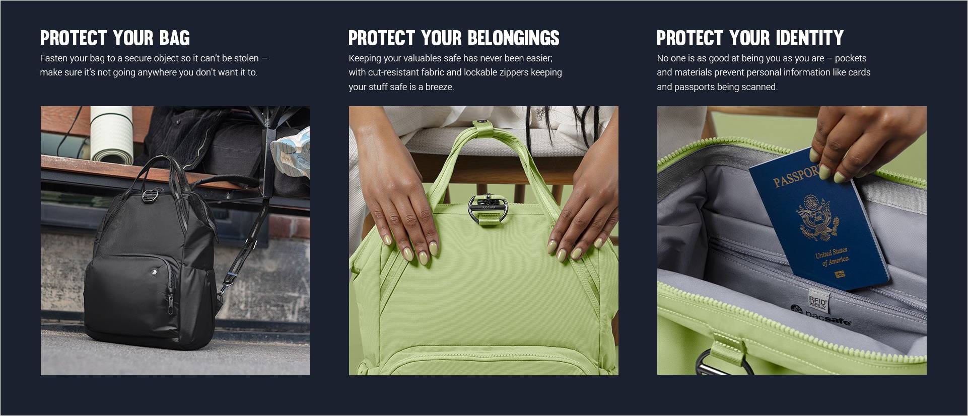 Женский рюкзак АНТИВОР Pacsafe Citysafe CX backpack