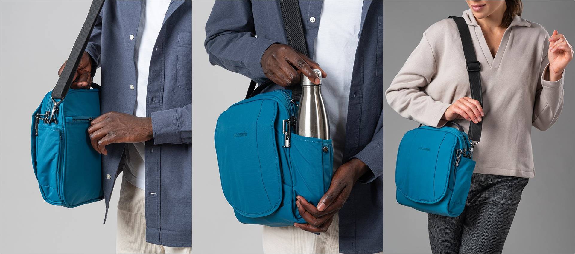 Купить сумку через плечо Pacsafe Metrosafe LS 200 с защитой АНТИВОР